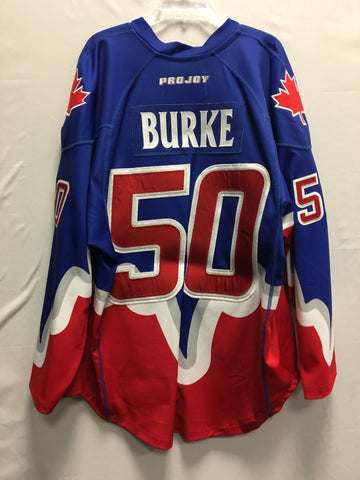 2014 Blue Game Worn Jersey - Mike Burke