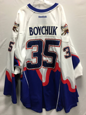 2013 White Game Worn Jersey - Zak Boychuk