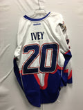 2013 White Game Worn Jersey - Brandon Ivey