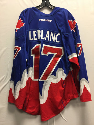 2015 Blue Game Worn Jersey - Stephan LeBlanc
