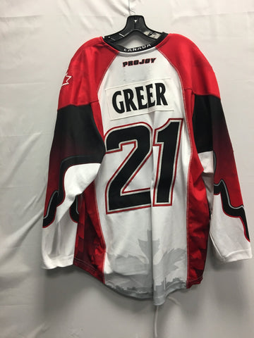 2015 Canadian Themed Game Worn Jersey - Bill Greer