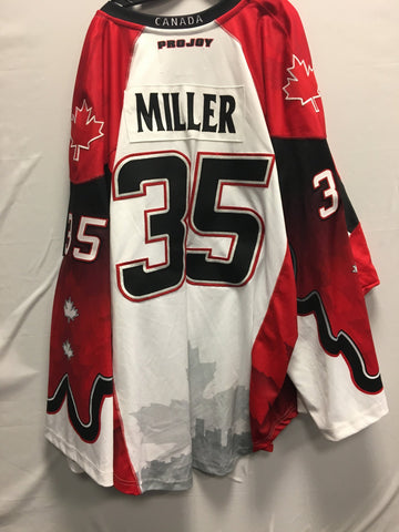 2015 Canadian Themed Game Worn Jersey - Brandon Miller